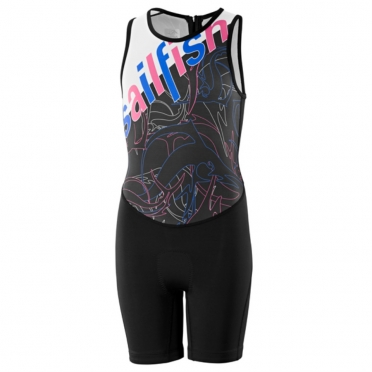 Sailfish Kids tri suit blauw-roze 2015